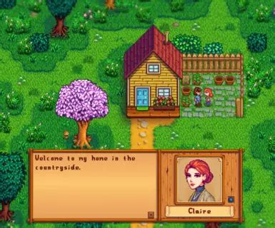 where does claire live stardew valley|Stardew Valley Expanded Mod .